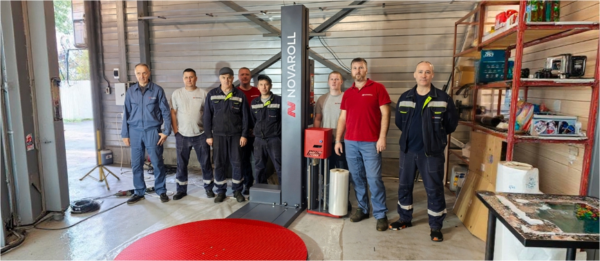 ГК NOVAROLL представила первую модель паллетоупаковщика для российского рынка